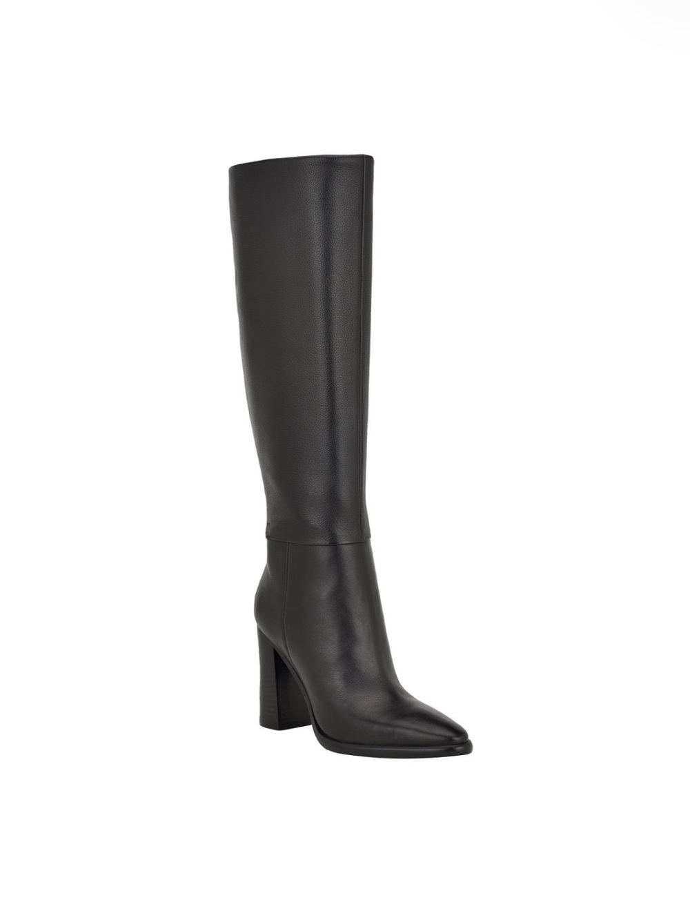 Women's Black Tall Leather Block Heel Boot
New never used.